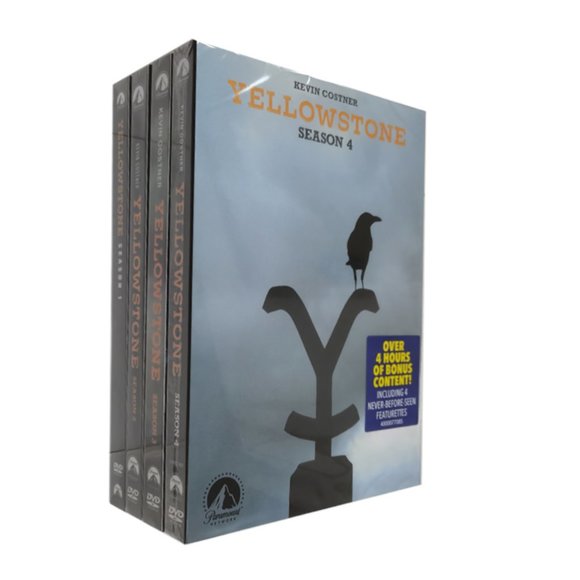 Yellowstone Season 1-4 One To Four* ( DVD ) * *Region 1* *New Sealed* - Picture 2 of 3